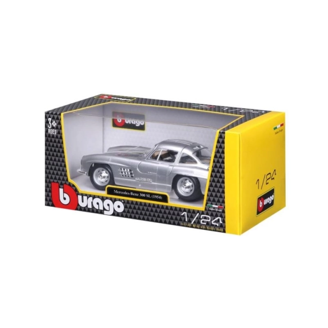 Bburago 1:24 Mercedes Benz 300SL strieborný 18-22023