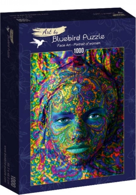 Puzzle Bluebird: Portrét ženy 1000 dielikov