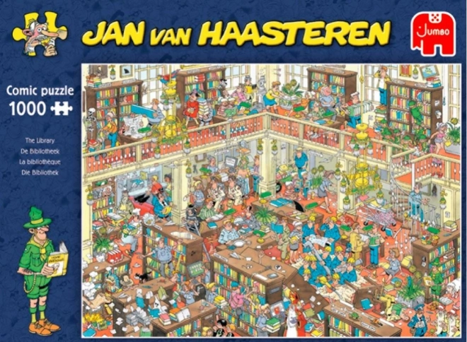 Jumbo puzzle Jan van Haasteren Knižnica 1000 dielikov