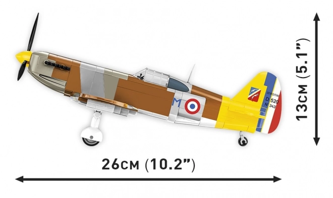 Model lietadla Dewoitine D.520 z 2. svetovej vojny v mierke 1:32