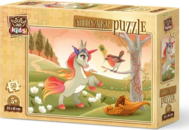 Drevené puzzle Roztomilý poník