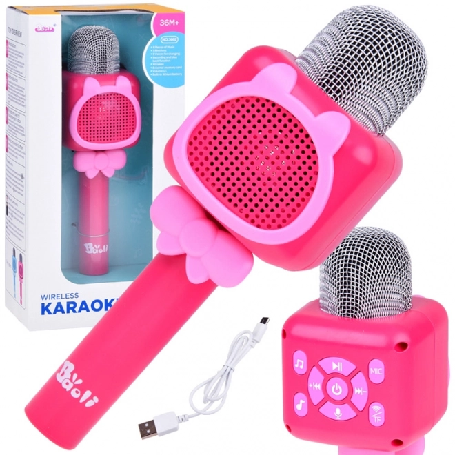 Bezdrôtový mikrofón pre deti Karaoke nahrávanie Bluetooth