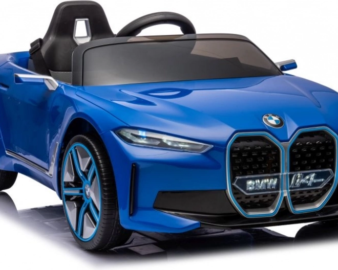 Detské elektrické auto BMW i4 modré 4x4