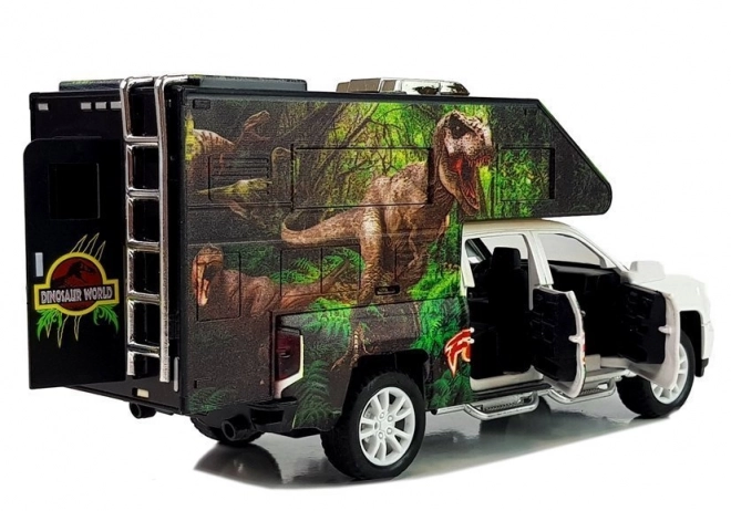 Karavan s dinosauromi biely