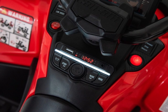 Elektrická detská štvorkolka Can-Am Outlander červená