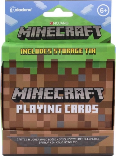 Hracie karty MINECRAFT v plechovej krabičke