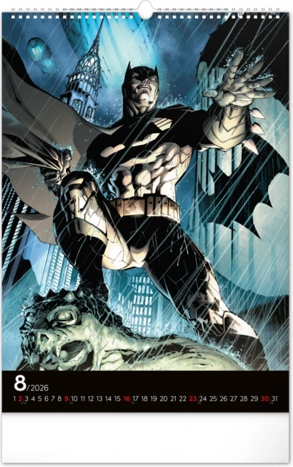 Nástenný kalendár Batman Dark 2026