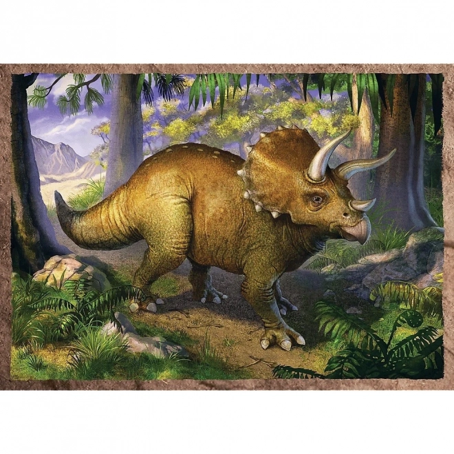 Zaujímavé dinosaury 4v1 puzzle