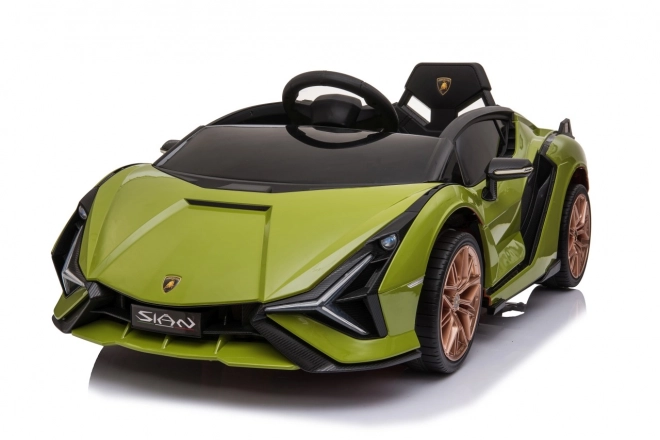 Lamborghini SIAN detské auto na batériu s ovládačom – Zelené