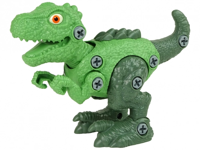 Zelený DIY set Tyrannosaurus Rex s vajíčkom a skrutkovačom