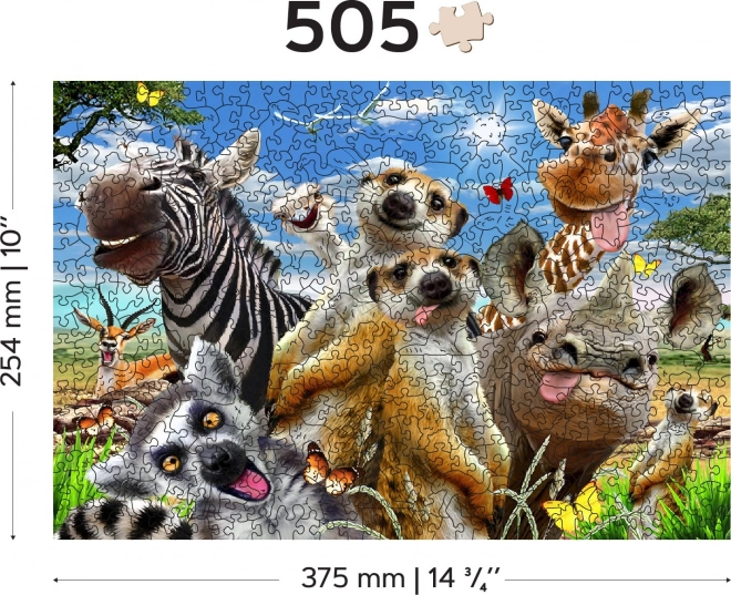 Drevené puzzle Vitajte v Afrike 505 dielikov