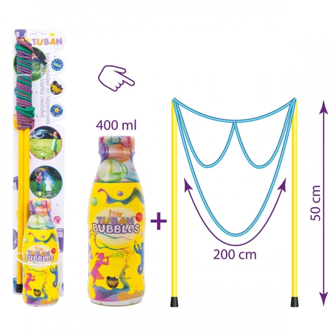 Tuban sada na bubliny s okuliarmi + 400 ml tekutin