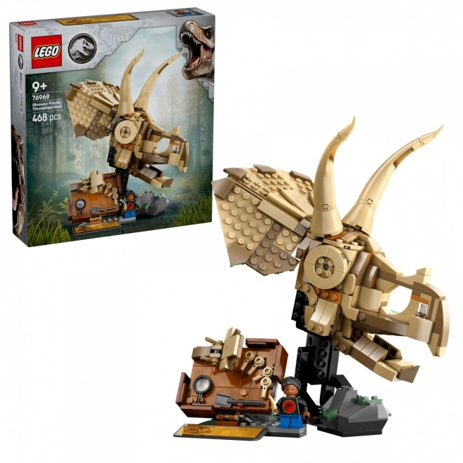 Lego Jurassic World Skelety dinosaurov: lebka Triceratopsa