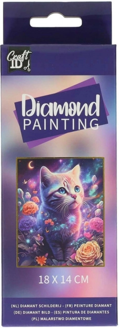 Diamantové maľovanie Mačiatko 14x18 cm