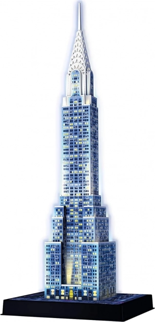 Svietiace 3D puzzle Nočná edícia Chrysler Building