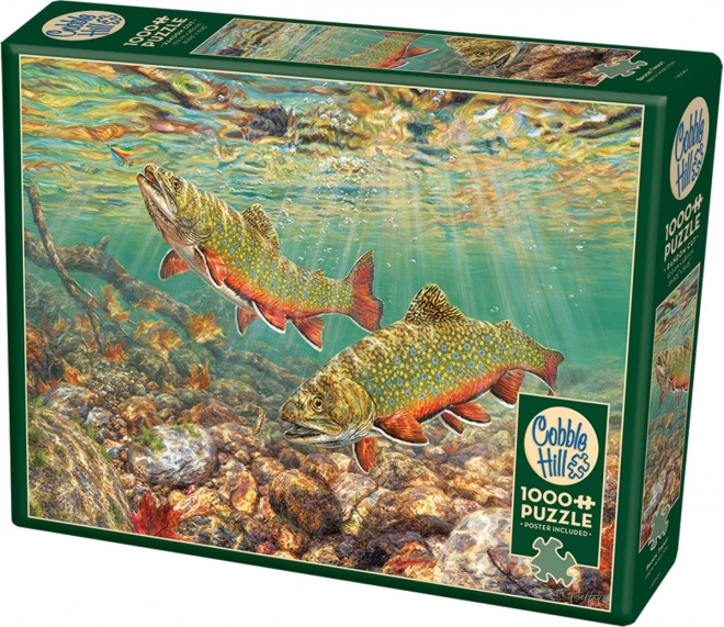 Puzzle Pstruh potočný 1000 dielikov COBBLE HILL