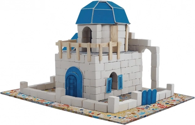 Autentická architektúra Santorini z naozajstných tehál