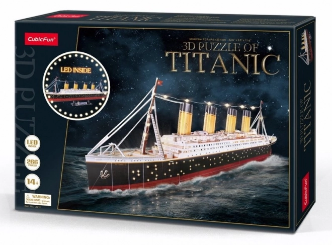 3D puzzle Titanic s LED osvetlením