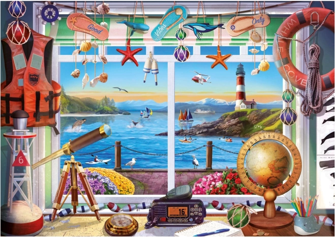 Educa Puzzle Život v prístave 1000 dielikov