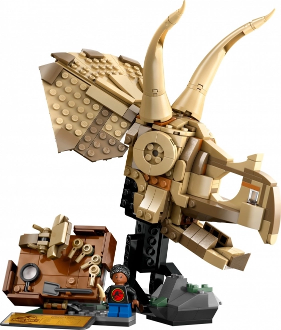 Lego Jurassic World Skelety dinosaurov: lebka Triceratopsa