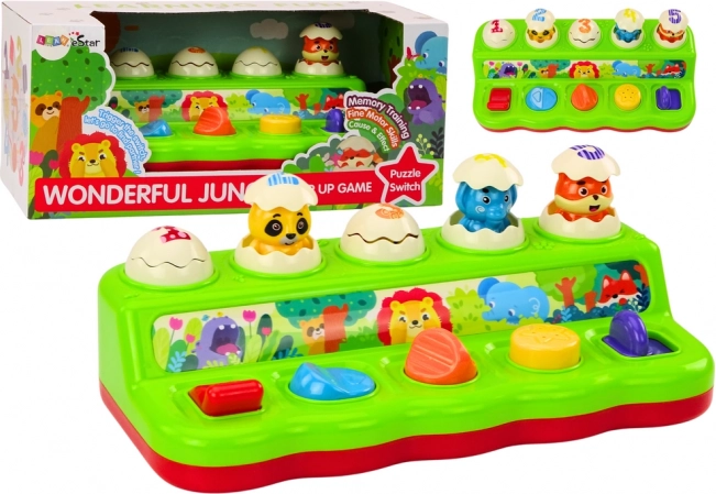 Pop Up Toy Pop Up Animals Vzdelávací panel pre deti Zvuky