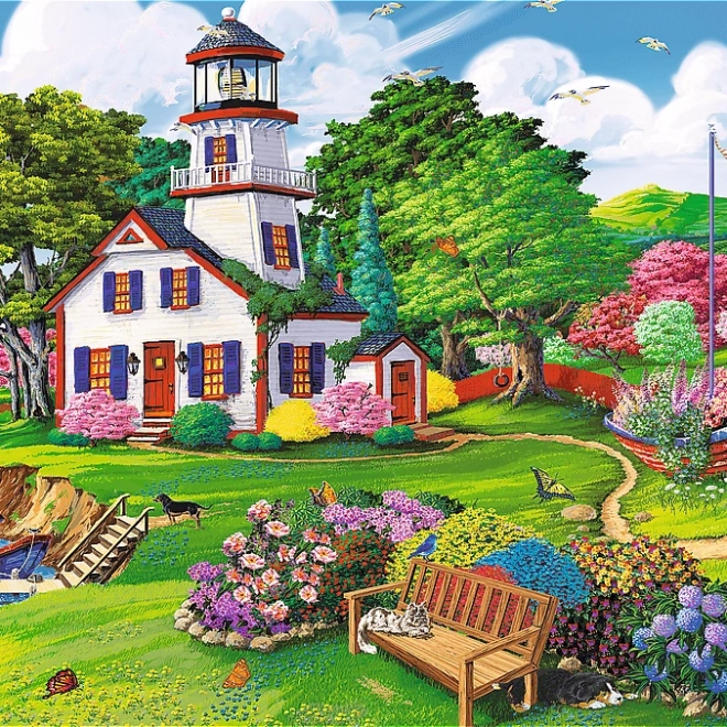 Drevené puzzle Letný raj 501 dielikov