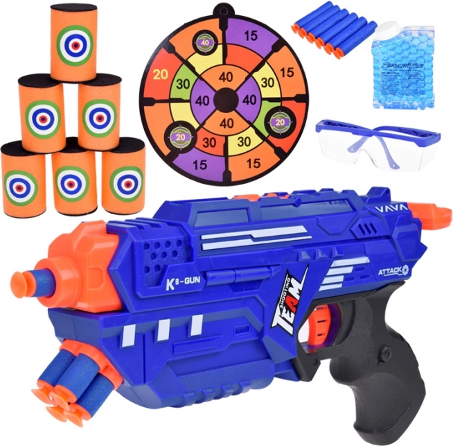 Hračka pištoľ SPACE GUN s penovými a gélovými nábojmi
