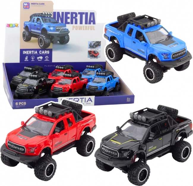 Terénne auto Raptor s otvárateľnými dverami, pohonom, svetlami a zvukmi