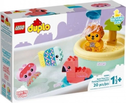Lego Duplo zábava vo vani: plávajúci ostrov so zvieratkami
