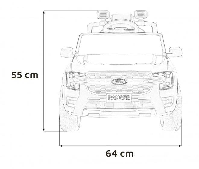 Pojazd Ford Ranger Lift červený