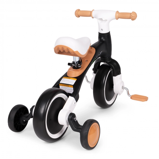 Detský odrážadlo s pedálmi 3-v-1 čierna ECOTOYS