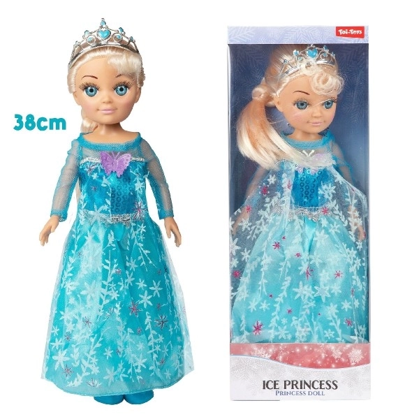 Zimná princezná bábika 38cm