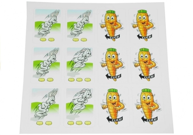 Zábavná rodinná hra Zajace Funny Bunny závod o mrkvu