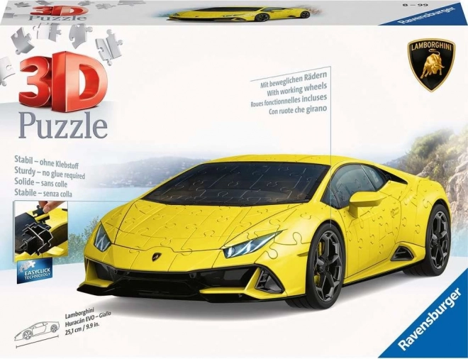 Lamborghini Huracán Evo žlté 108 dielikov