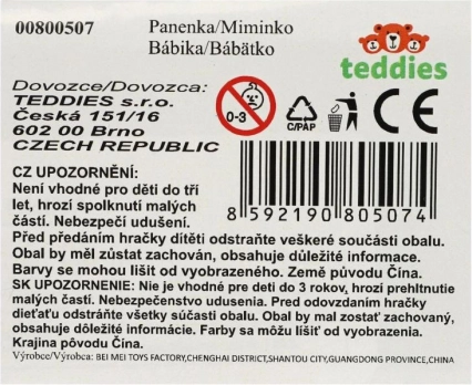 Bábika s pohyblivými očami 30 cm