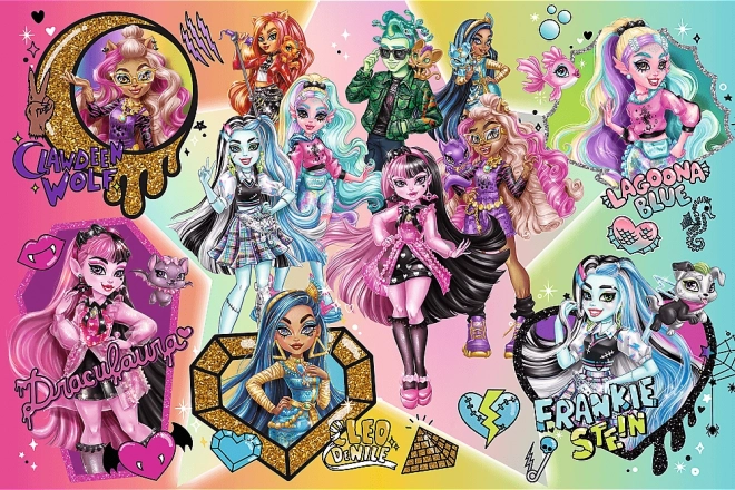 Puzzle Monster High: Zombie na vrchole 300 dielikov