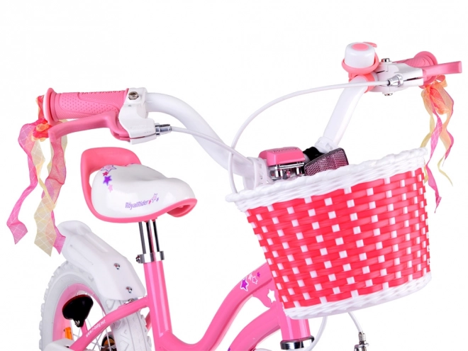 Dievčenský bicykel Royal Baby Star Girl modrý 14 palcov