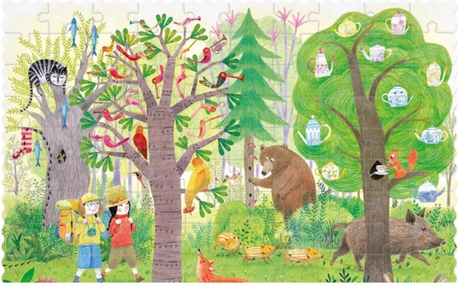 Londji vreckové puzzle deň v lese