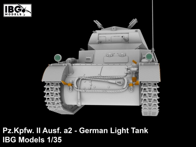 Plastikový model nemeckého ľahkého tanku Pz.Kpfw II Ausf. a2 1/35