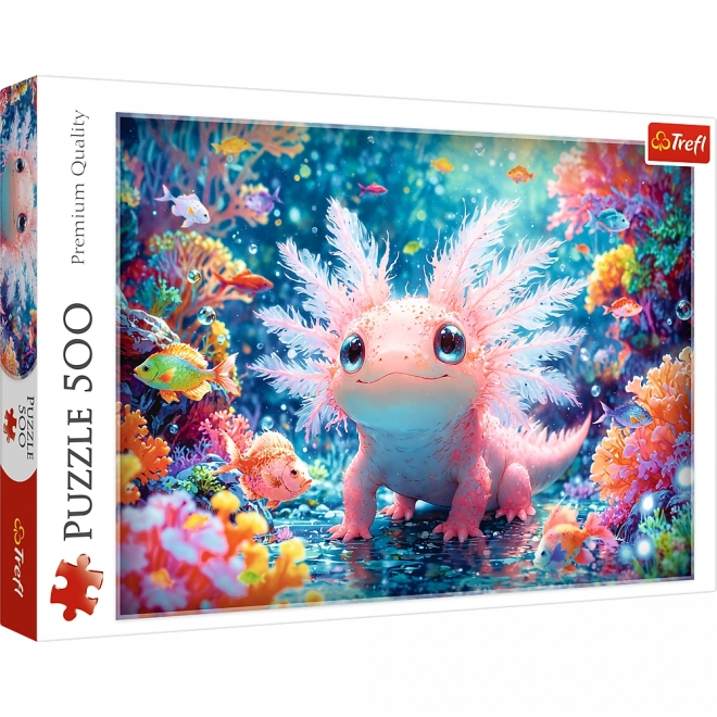 Puzzle 500 dielikov – axolotl Trefl