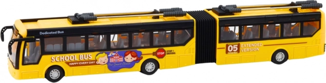 Diaľkovo ovládaný školský trolejbus Przegubowy 1:32 žltý