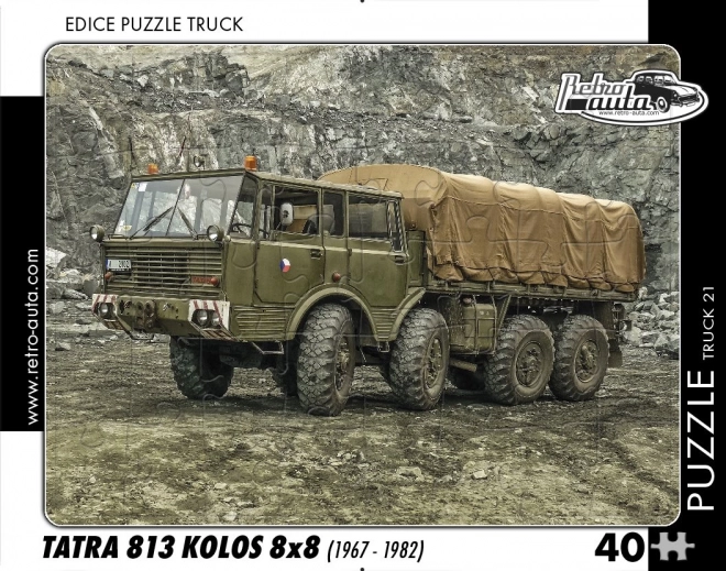 Retro puzzle Tatra 813 Kolos 8x8