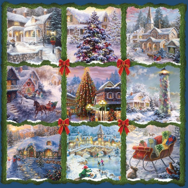 Alipson vianočná koláž puzzle 1000 dielikov