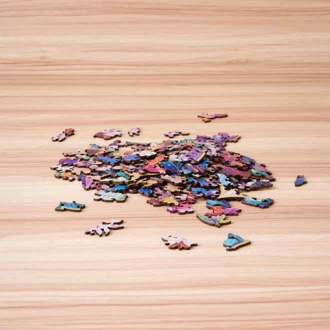 Drevené puzzle Kvetinová mandala