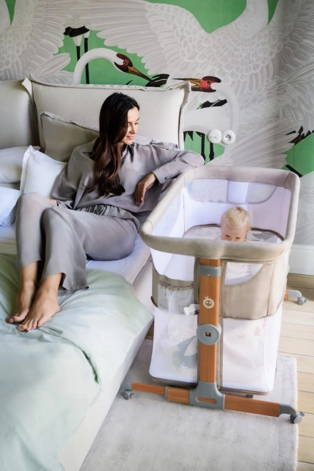 Postieľka 4v1 Béžová MoMi Smart Bed