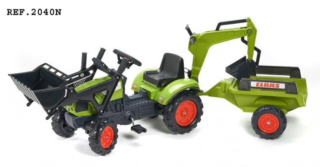 Traktor Claas Arion 410 s Lžícami a Valníkom