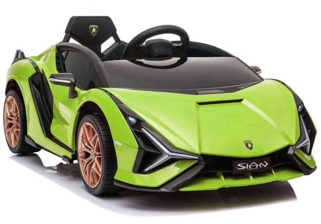 Auto na akumulátor Lamborghini Sian zelené