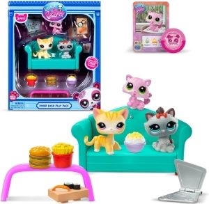 Littlest Pet Shop Sada Večera s 3 Figúrkami
