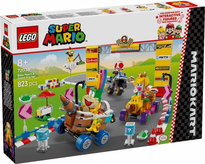 Kocky LEGO Super Mario: Mario Kart Baby Peach a Grand Prix