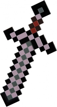 Minecraft netheritový meč – plastová replika